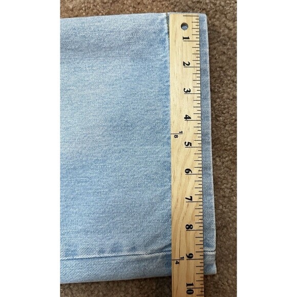 Sezane Emilio Jeans Womens Light Wash Blue High Rise Sailor Pockets Wide Leg 44 - Picture 5 of 13